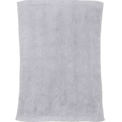 Sale Barefoot Dreams Bamboo CozyChic® Herringbone Blanket Silver SkyStoneCream