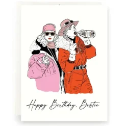 Online Antiquaria Besties Birthday Card