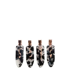 Best KITSCH Black Terrazzo Creaseless Clips