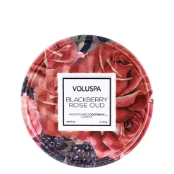 Discount Voluspa Blackberry Rose Oud 2 Wick Tin Candle