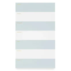 Outlet Sugar Paper Blue Striped Weekly Pad