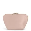 Sale Kusshi Blush Pink Leather Makeup Bag