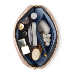 Sale Kusshi Blush Pink Leather Makeup Bag