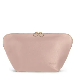Sale Kusshi Blush Pink Leather Makeup Bag