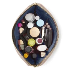 Sale Kusshi Blush Pink Leather Makeup Bag