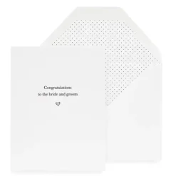 Clearance Sugar Paper Bride and Groom Card