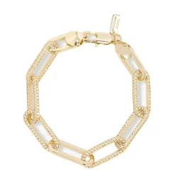 Clearance Melinda Maria Carrie Pavè Chain Link Bracelet