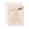 Clearance RIFLE PAPER CO. Champagne Tower Cheers Congratulations Card