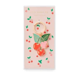 Outlet RIFLE PAPER CO. Cherries Enamel Keychain