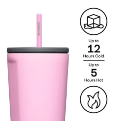 Outlet Corkcicle Cold Cup - Sun Soaked Pink