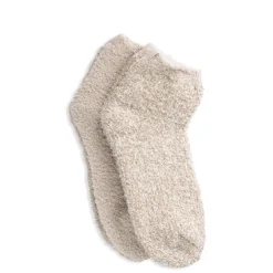 Clearance Barefoot Dreams CozyChic 2 Pair Tennis Sock Set StoneDusty RoseOyster