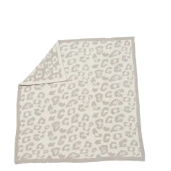 Best Barefoot Dreams CozyChic Barefoot in the Wild Baby Blanket Stone/CreamDusty Rose/CreamOcean/Cream