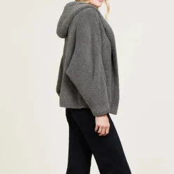 Fashion Barefoot Dreams CozyChic® Chevron Rib Cardigan Olive BranchSilver