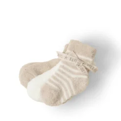 New Barefoot Dreams CozyChic Lite Infant 3 Pack Sock Set