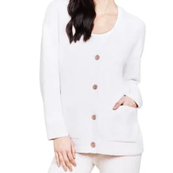 Sale Barefoot Dreams CozyChic® Lite Rib Pocket Cardigan - Primrose