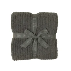 Sale Barefoot Dreams CozyChic Ribbed Throw PearlOliveDove GrayTerra