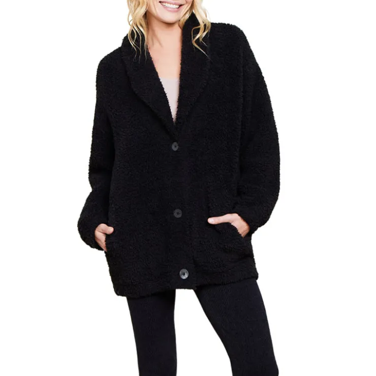 Clearance Barefoot Dreams CozyChic® Shearling Buttoned Jacket