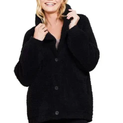 Clearance Barefoot Dreams CozyChic® Shearling Buttoned Jacket