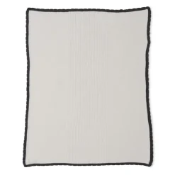 Fashion Barefoot Dreams CozyChic® Ultra Lite Scalloped Stroller Blanket LilacCream