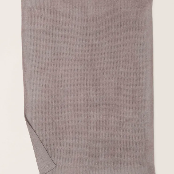 Fashion Barefoot Dreams CozyChic Waffle Throw WillowCreamBeach