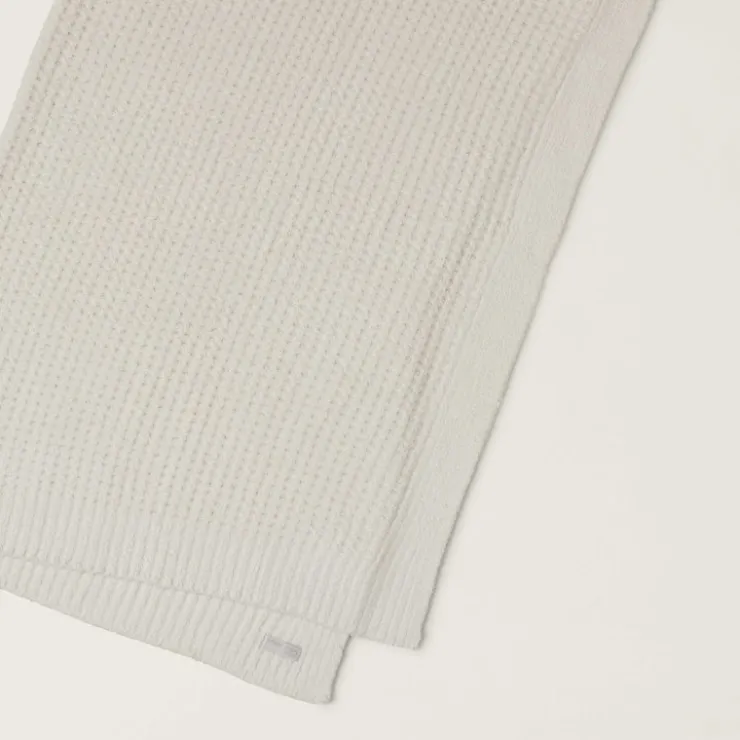 Fashion Barefoot Dreams CozyChic Waffle Throw WillowCreamBeach