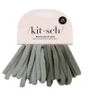 Clearance KITSCH Eco-Friendly Nylon Hair Elastics BlackBlushEucalyptus