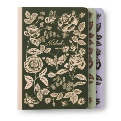Outlet RIFLE PAPER CO. English Rose Stitched Notebook Set