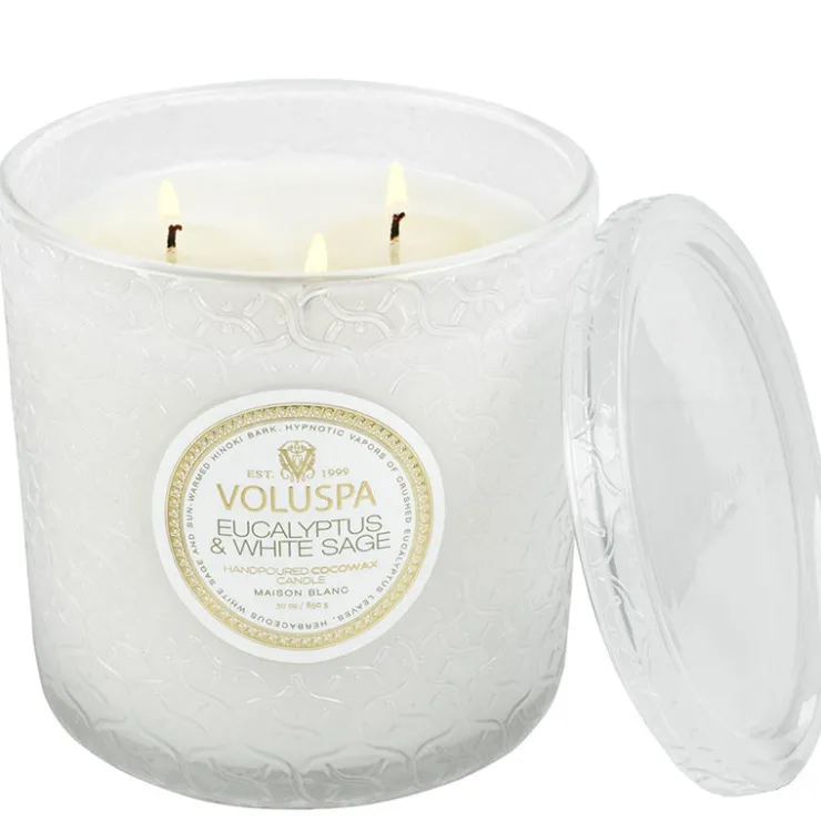 Online Voluspa Eucalyptus & White Sage Luxe Candle