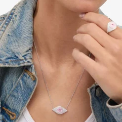 Online Melinda Maria Evil Eye Necklace