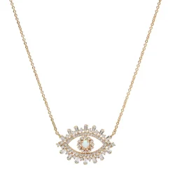 Sale Tai Rittichai Evil Eye with Opal Center & Baguette CZ's