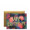 Hot RIFLE PAPER CO. Floral Foil Birthday Card