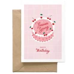 Outlet Spaghetti & Meatballs Forever Young Birthday Card