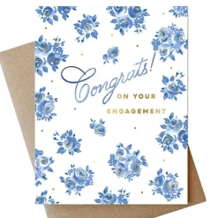Clearance Abigail Jayne Design French Blue Engagement Card