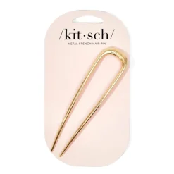 New KITSCH French Hair Pin - Gold Metal