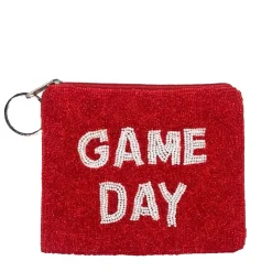 Sale La Chic Designs Game Day Beaded Coin Pouch
