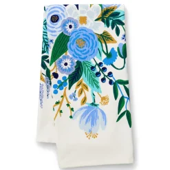 New RIFLE PAPER CO. Garden Party Blue Tea Towel