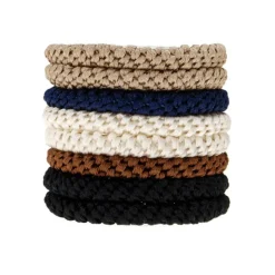 Best L. Erickson Grab & Go Ponytail Holders - Set of 8 BeigeBlackCamelClassicEspressoIvoryMochaNeutralWhite Chocolate