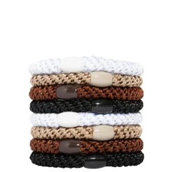 Best L. Erickson Grab & Go Ponytail Holders - Set of 8 BeigeBlackCamelClassicEspressoIvoryMochaNeutralWhite Chocolate