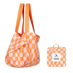 Fashion DOCK & BAY Groovy Check Foldaway Tote Bag