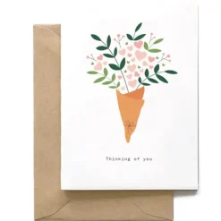 Hot Spaghetti & Meatballs Heart Bouquet Card