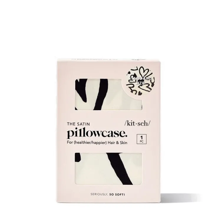 Outlet KITSCH Heart Satin Pillowcase