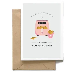 Hot Spaghetti & Meatballs Hot Girl Sh*t Card