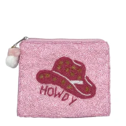 Sale La Chic Designs Howdy Beaded Coin Pouch