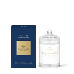 Discount GLASSHOUSE FRAGRANCES I'll Take Manhattan Candle