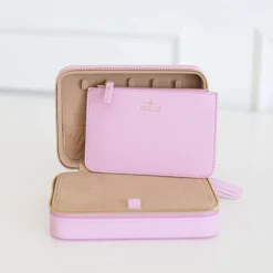 Clearance Hollis Jewelry Organizer BlushNudeLeopardHot PinkMetallic BlushPixie Pink