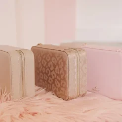 Clearance Hollis Jewelry Organizer BlushNudeLeopardHot PinkMetallic BlushPixie Pink