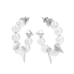 Online Melinda Maria Life's a Ball Pearl Spike Hoops