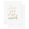 Clearance Sugar Paper Love You So Much Card