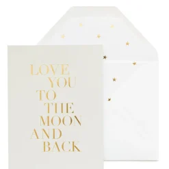Fashion Sugar Paper Love You To The Moon Card