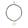 Online BUDHAGIRL Luna Bracelet - Crest Charm